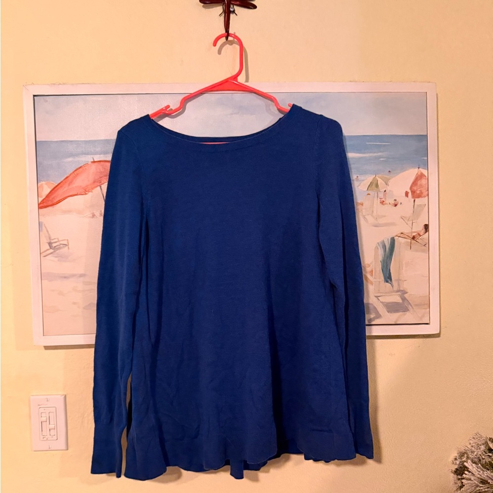 LOFT Royal Blue Long Sleeve Top